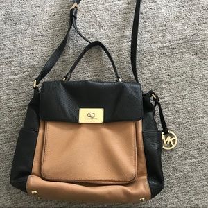 Michael Kors Black and Tan bag!